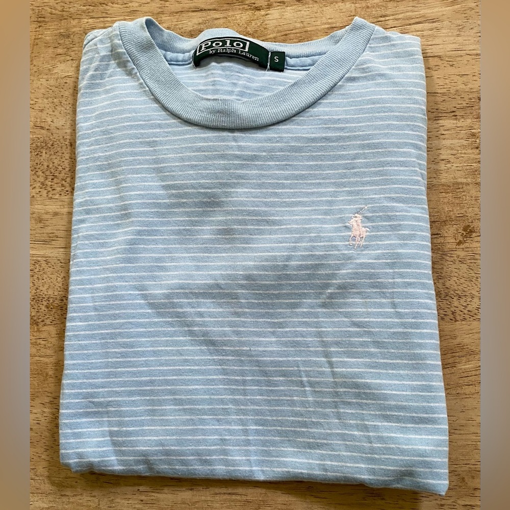 Vintage‎ Polo Ralph Lauren Boy’s Sz S Striped Cotton Jersey Tee